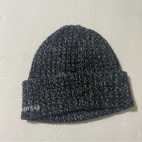 Columbia whirlibird unisex black gray knit Beanie hat OS - Picture 6 of 10